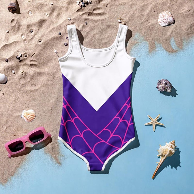 Uivic Girls Spider Swimsuit Cartoon Hero One Piece Bathing Suit Kids Beach Sport Summer Swimwear for 2-10Years - Image 5